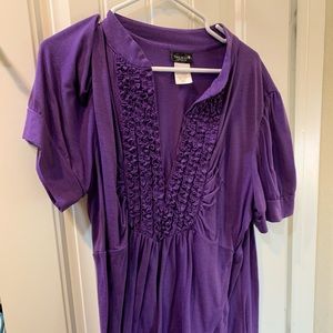 Purple tunic top